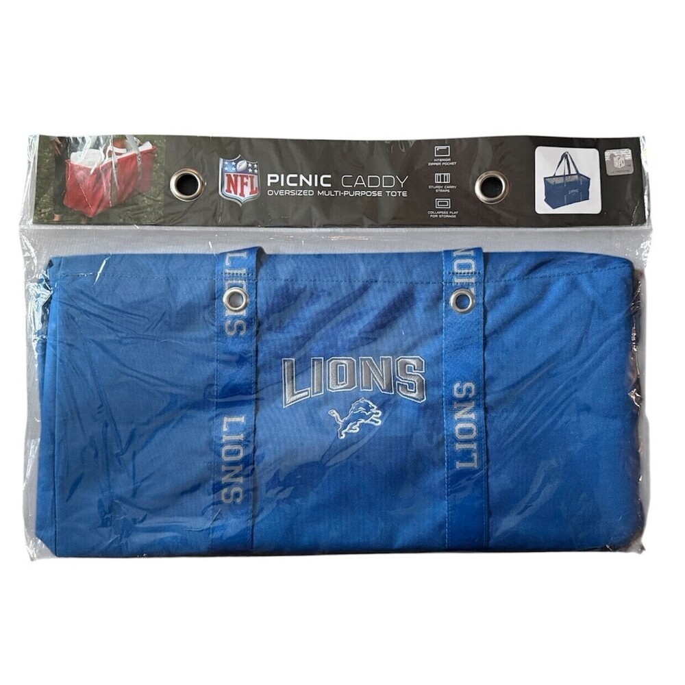 Detroit Lions Picnic Caddy with Wordmark Strap Logo Brands 22inx10inx12in *New*
